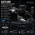 Gatling automatique a eau noir